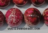 CDE764 15.5 inches 20mm round dyed sea sediment jasper beads