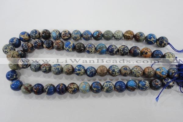 CDE815 15.5 inches 12mm round dyed sea sediment jasper beads wholesale