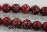 CDE823 15.5 inches 10mm round dyed sea sediment jasper beads wholesale