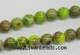 CDE83 15.5 inches 8mm round dyed sea sediment jasper beads