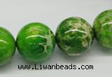 CDE84 15.5 inches 18mm round dyed sea sediment jasper beads