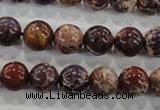 CDE843 15.5 inches 10mm round dyed sea sediment jasper beads wholesale