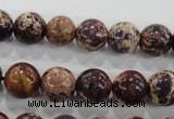 CDE844 15.5 inches 12mm round dyed sea sediment jasper beads wholesale