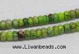 CDE86 15.5 inches 4*6mm rondelle dyed sea sediment jasper beads