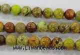 CDE861 15.5 inches 6mm round dyed sea sediment jasper beads wholesale