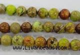 CDE862 15.5 inches 8mm round dyed sea sediment jasper beads wholesale