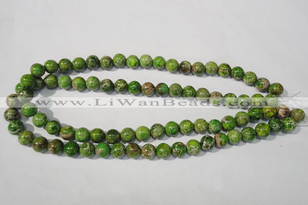 CDE921 15.5 inches 10mm round dyed sea sediment jasper beads