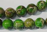 CDE922 15.5 inches 12mm round dyed sea sediment jasper beads