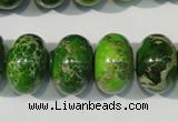 CDE928 15.5 inches 12*18mm rondelle dyed sea sediment jasper beads