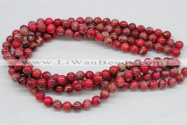 CDI04 16 inches 10mm round dyed imperial jasper beads wholesale