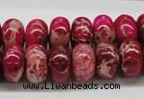 CDI08 16 inches 10*16mm rondelle dyed imperial jasper beads wholesale