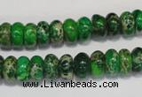 CDI161 15.5 inches 6*10mm rondelle dyed imperial jasper beads