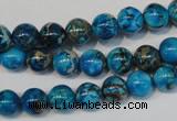 CDI266 15.5 inches 8mm round dyed imperial jasper beads