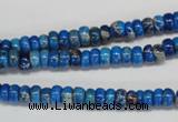 CDI273 15.5 inches 3*6mm rondelle dyed imperial jasper beads