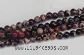 CDI360 15.5 inches 4mm round dyed imperial jasper beads