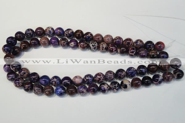 CDI364 15.5 inches 12mm round dyed imperial jasper beads