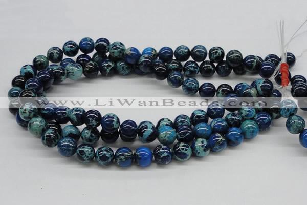 CDI45 16 inches 12mm round dyed imperial jasper beads wholesale