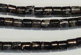 CDI670 15.5 inches 6*6mm tube dyed imperial jasper beads