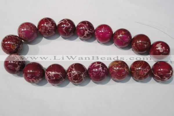 CDI765 15.5 inches 24mm round dyed imperial jasper beads