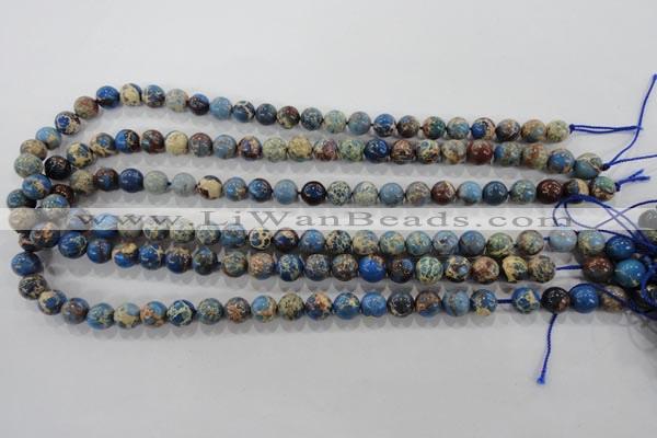 CDI813 15.5 inches 8mm round dyed imperial jasper beads wholesale