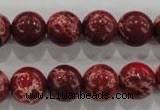 CDI825 15.5 inches 14mm round dyed imperial jasper beads wholesale