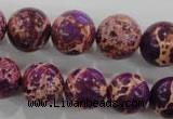 CDI835 15.5 inches 14mm round dyed imperial jasper beads wholesale