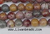 CDJ401 15.5 inches 6mm round sonoran dendritic jasper beads