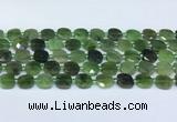 CDJ411 15.5 inches 10mm faceted square Canadian jade beads