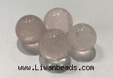 CDN1011 25mm round rose quartz decorations wholesale