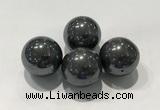 CDN1020 25mm round hematite decorations wholesale