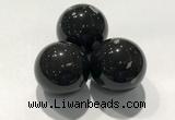 CDN1059 30mm round snowflake obsidian decorations wholesale