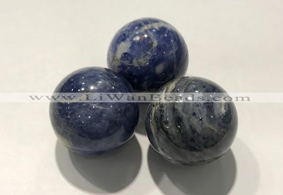 CDN1068 30mm round sodalite decorations wholesale