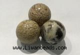 CDN1076 30mm round feldspar decorations wholesale