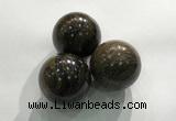 CDN1083 30mm round bronzite decorations wholesale