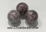 CDN1100 30mm round lilac jasper decorations wholesale