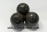 CDN1102 30mm round coffee wood jasper decorations wholesale