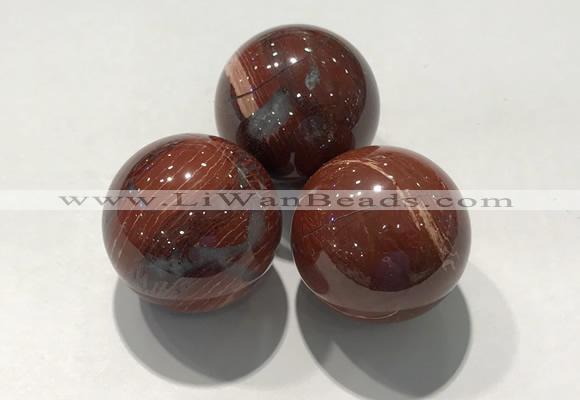 CDN1108 30mm round brecciated jasper decorations wholesale