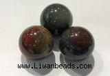 CDN1120 30mm round African bloodstone decorations wholesale