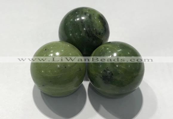 CDN1151 30mm round Canadian jade decorations wholesale