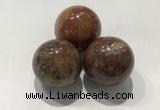 CDN1163 30mm round jasper decorations wholesale