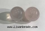 CDN1175 35mm round rose quartz decorations wholesale