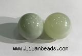 CDN1177 35mm round flower jade decorations wholesale