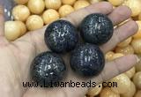 CDN12 30mm round pyrite gemstone decorations wholesale