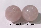 CDN1202 40mm round rose quartz decorations wholesale