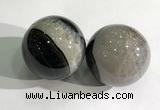 CDN1206 40mm round druzy agate decorations wholesale