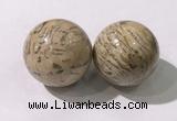 CDN1255 40mm round feldspar decorations wholesale