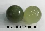 CDN1267 40mm round flower jade decorations wholesale