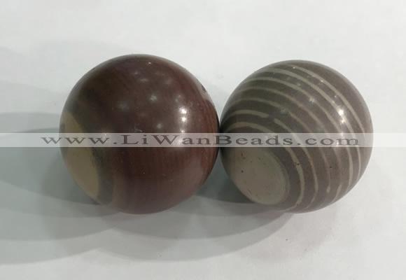 CDN1285 40mm round jasper decorations wholesale