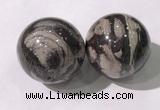 CDN1304 40mm round jasper decorations wholesale