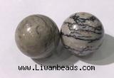 CDN1305 40mm round jasper decorations wholesale